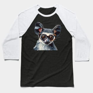 Specs 'n' Squeaks: The Bespectacled Bushbaby Tee Baseball T-Shirt